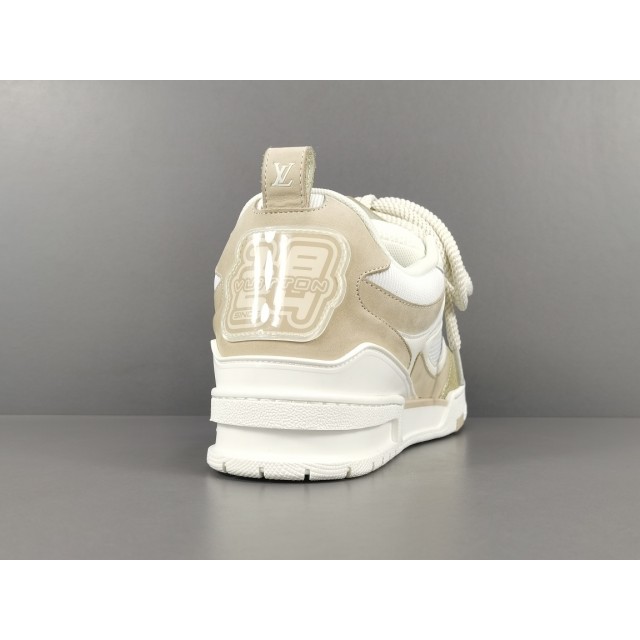 GOD BATCH Louis Vuitton LV Skate Sneaker Beige White 1AARQH