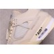 GET BATCH Off-White™ x Air Jordan 4 Retro "Cream Sail" CV9388 100 