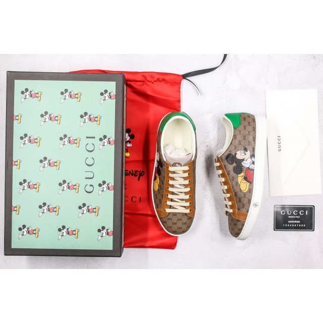 TOP BATCH Disney x Gucci Ace Embroidered Low-GG "Mickey" 602548 HWM10 8961 