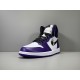X BATCH Air Jordan 1 "Court Purple" 555088 500