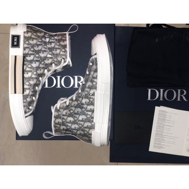 TOP BATCH  Dior Homme B23 Oblique High Top Sneakers