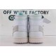 OWF Batch Unisex OFF WHITE X Air Jordan 1 White AQ0818 100