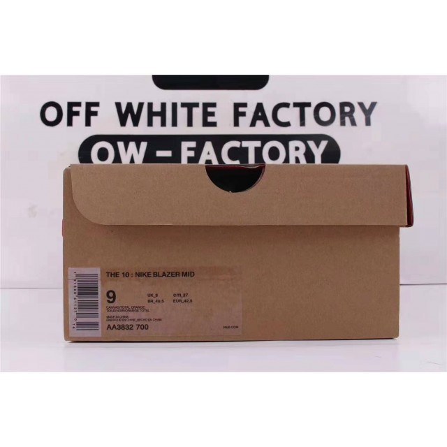 OWF Batch Unisex OFF WHITE X Nike Blazer "All Hallows Eve"  AA3832 700