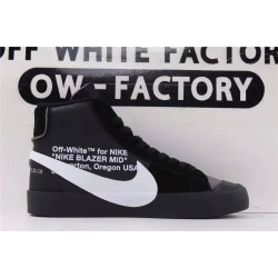 OWF Batch Unisex OFF WHITE X Nike Blazer Mid Black AA3832 001